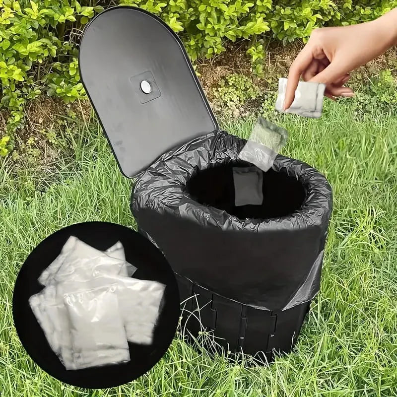 1-100 Pieces Portable Toilet Absorbent Gel, Camping Toilet Gel Powder, Odor-Control Urine Liquid Waste Gel, Eco Absorbent Gel.