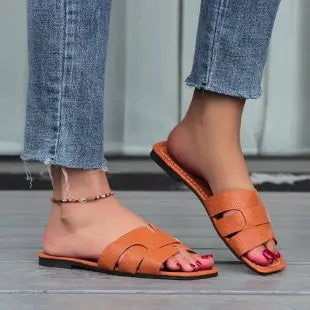 Luxury Brand Designer Women'S Sandals Fashionable And Elegant Flat Shoes Sexy Casual Beach Shoes Summer Outdoor Slippers women