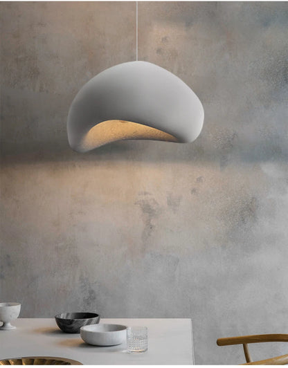 Nordic Wabi Sabi Pendant Lamps Dining Room Lighting Modern Living Room Bedroom LED Ceiling Chandelier Loft Lustre Hanging Lights