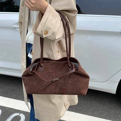 Women's PU Leather Shoulder Bag 2026 Winter New Fashion Retro Underarm Bag Luxury Brand Designer Handbags and Purses Tote Bags