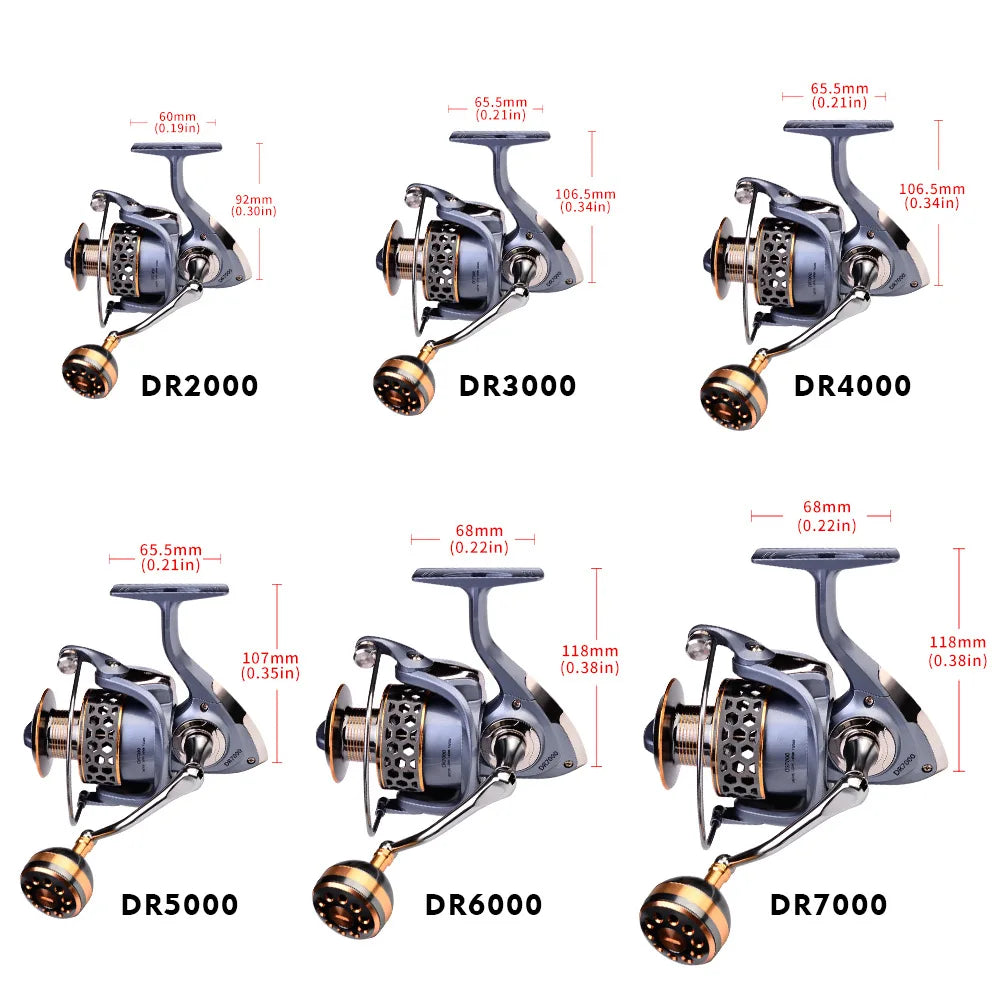 ZWICKE High Quality Max Drag 21KG Spool Fishing Reel Gear 5.2:1 Ratio High Speed Spinning Reel Casting Reel Carp for Saltwater