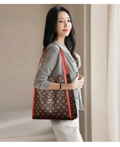 Genuine Brand High Quality Leather Casual Tote Luxury Handbags Women Bags Designer Shoulder Top-handle Bags for Women Sac A Main