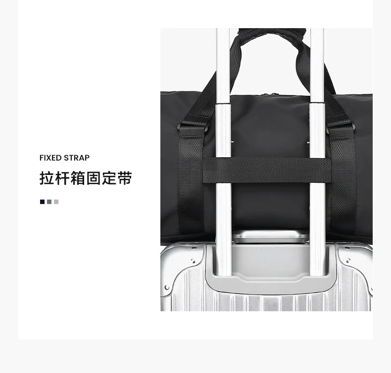 LEE Smart Gym Duffel Bag with Shoe Compartment Dry Wet Bag Men Women Waterproof Large Size Sport Training Luggage Travel Bag