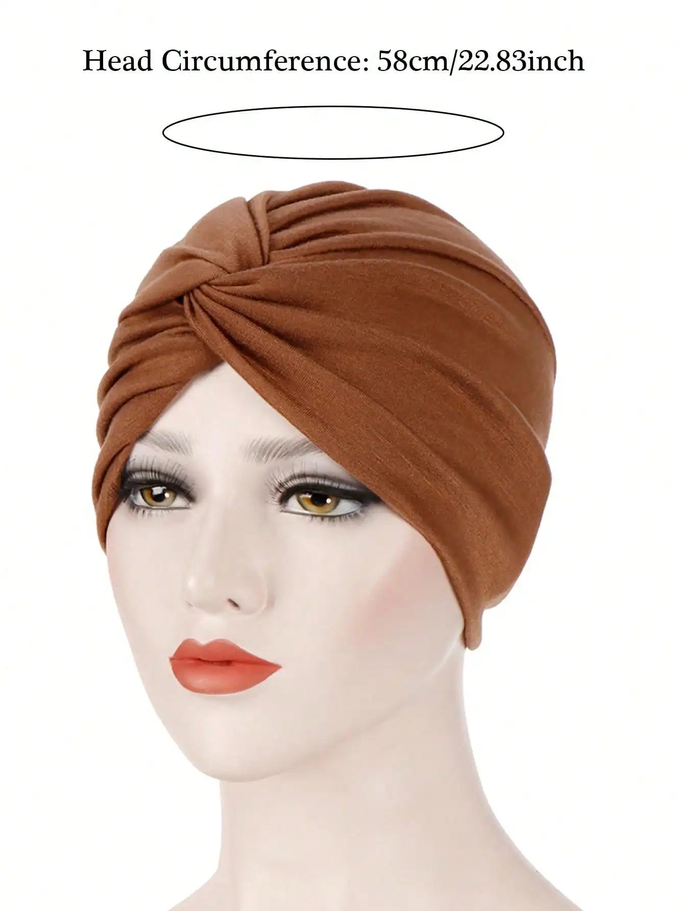 Forehead Cross Women Hijab Caps Elastic Fabric Muslim Instant Turban Bonnet Ready To Wear HIjabs Chemotherapy Cap