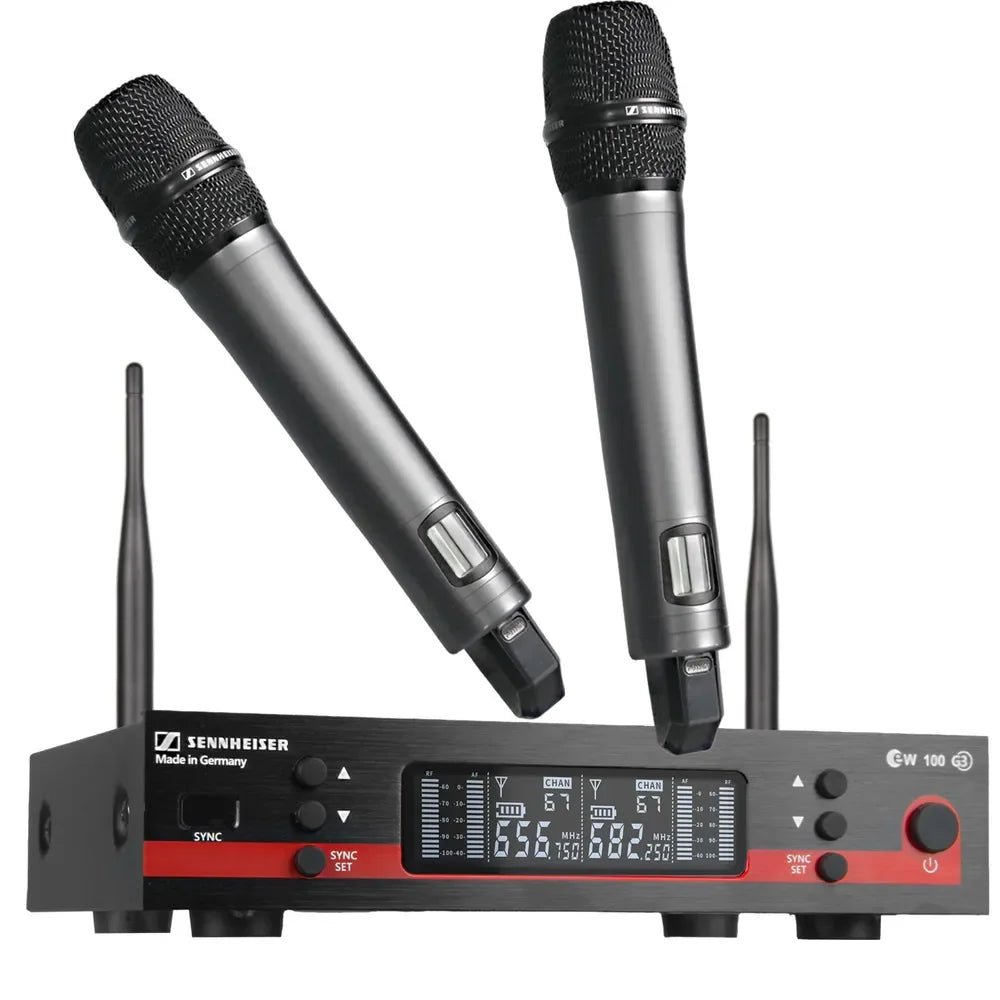 Sennheiser EW100G3 UHF True Diversity Wireless Handheld Microphone System E835 Capsule For Stage Karaoke Wedding Live