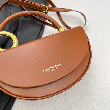 Small Crossbody Bags For Women Designer Semicircle Saddle Bag 8 Colors Pu Leather Handbag Luxury Brand Lady Shoulder Bags