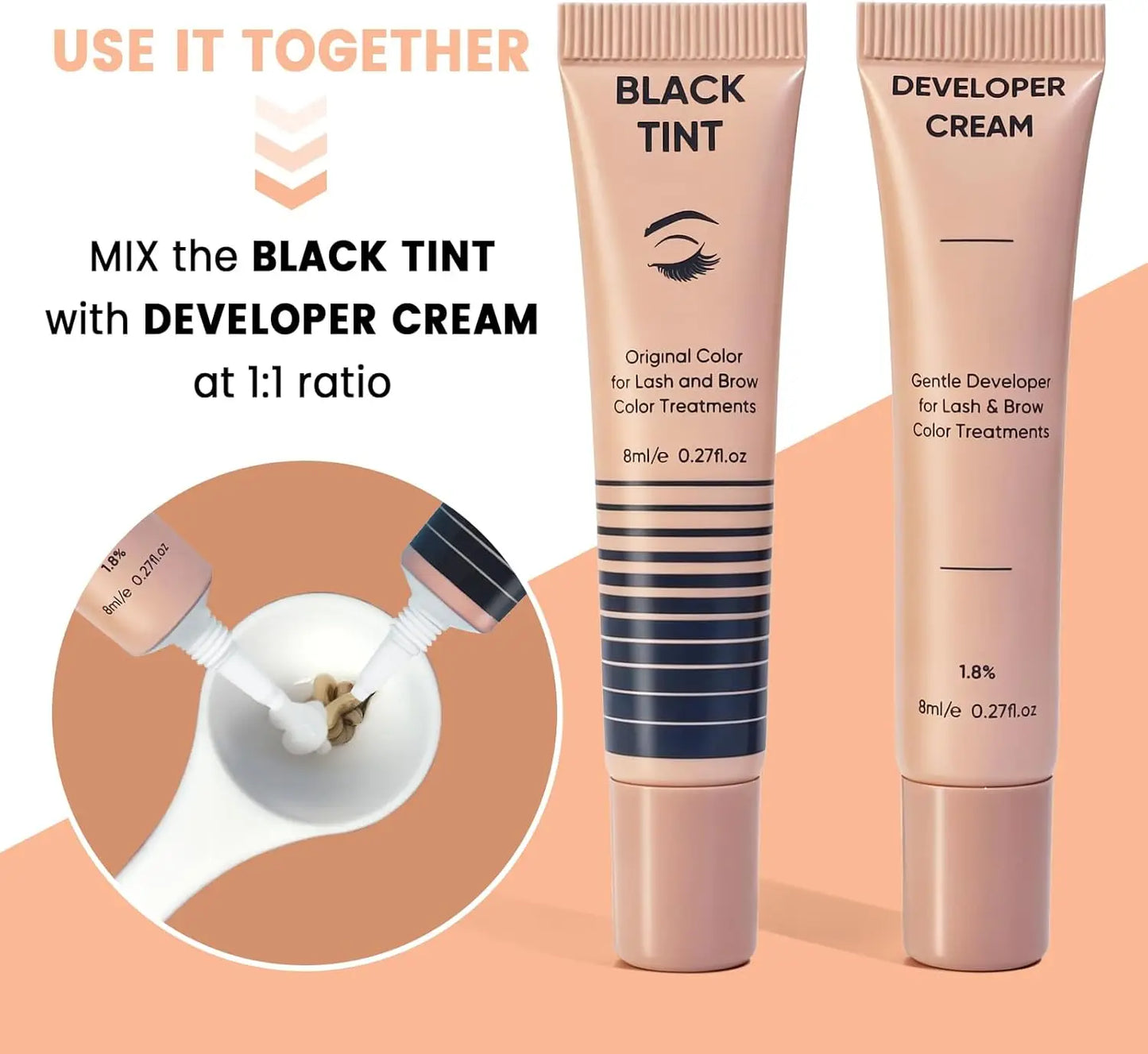 Lomansa New Lash Color Kit Eyelash Eyebrow Dye Tint Kit Brow Enhancer Mascara Lift Tinting Tattoo Eyes Makeup Tools