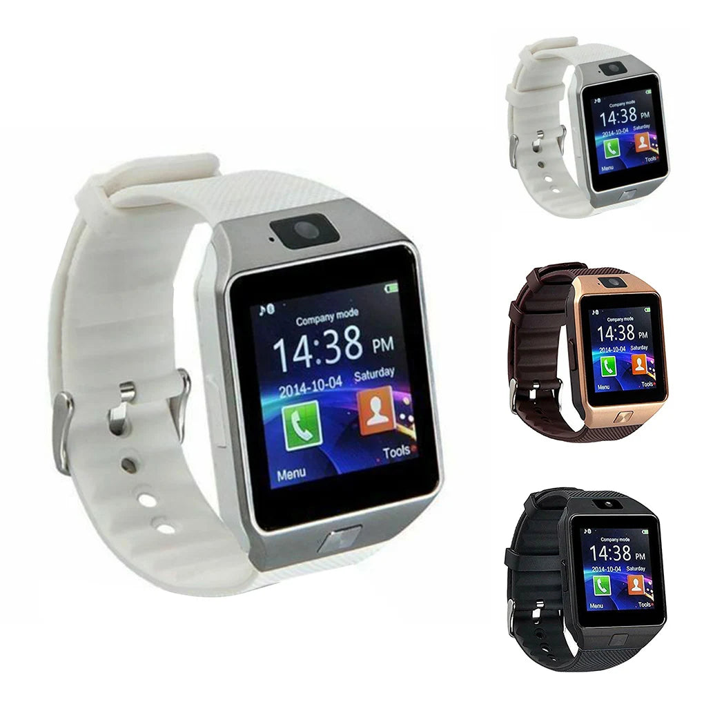 Watch Smart DZ09 Wristwatch Support SIM Card 1.56 inch Touch Screen Bracelet Multimedia Remote Equipment White