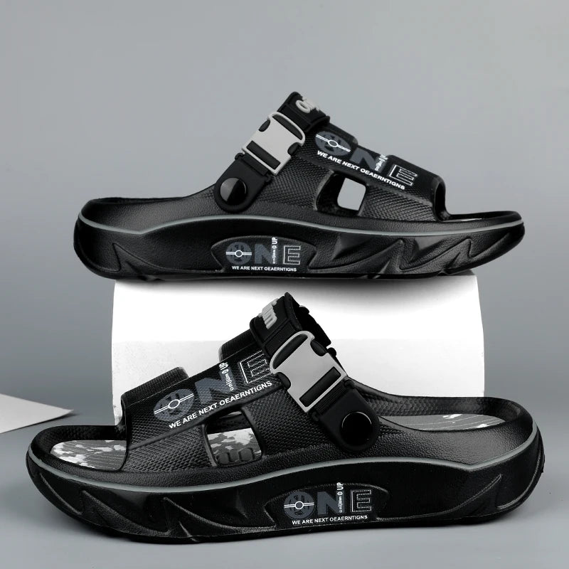 Summer Men's Slippers Outdoor Sandals Beach Comfortable EVA Soft Slides Clogs Casual Garden Shoes Men Women Indoor Home Slippers