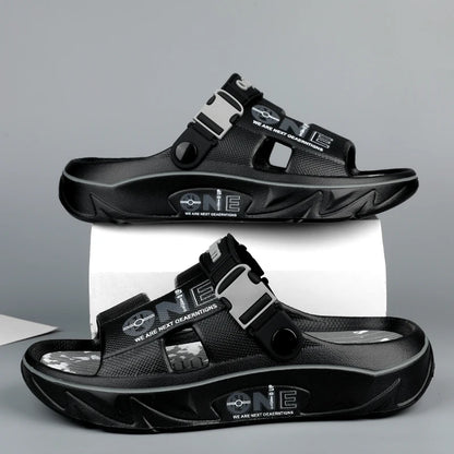 Summer Men's Slippers Outdoor Sandals Beach Comfortable EVA Soft Slides Clogs Casual Garden Shoes Men Women Indoor Home Slippers