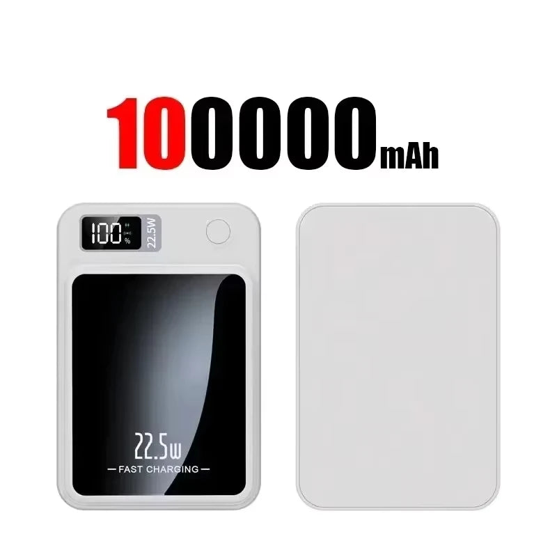 Lenovo PD22.5W Magnetic Wireless Large‑Capacity 500000mAh Portable Fast Charging External Battery Power Bank For iPhone Samsung