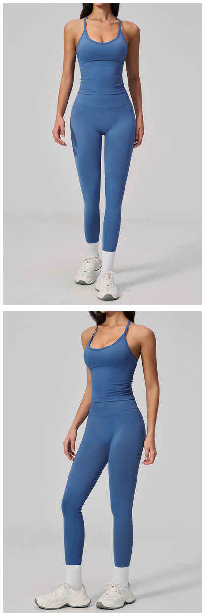 Fitness Suit 2PCS Women's Tracksuit Yoga Set Sports Outfits Gym Clothes Running Push Up Sportswear Female Workout Yoga Clothes