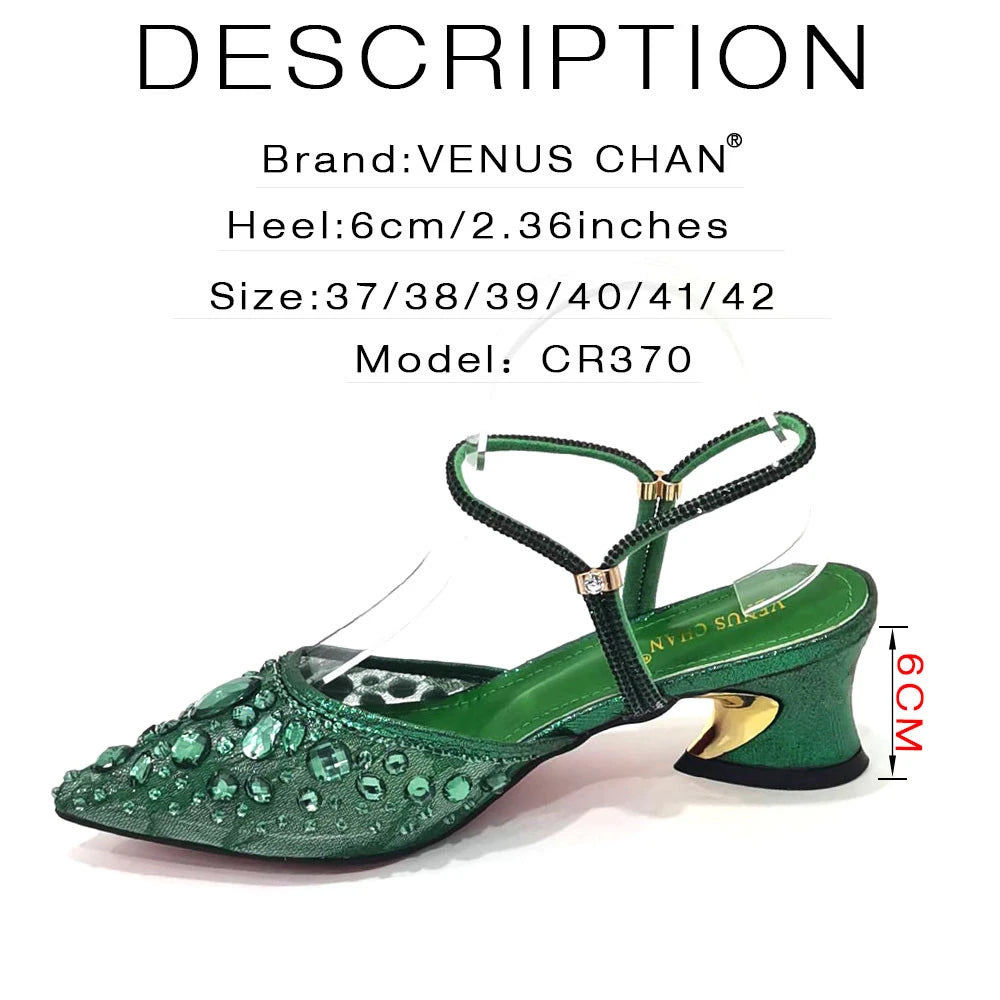 2023 New Italian Design Noble Dual-Purpose Three-Dimensional Bag And Ladies Heel Shoes Shiny Material For Nigeria Wedding Party