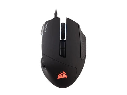 Corsair SCIMITAR RGB ELITE CH-9304211-NA Black Wired Optical MOBA/MMO Gaming Mouse, Backlit RGB LED