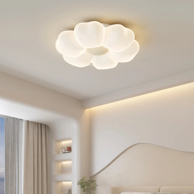 Children's Room Flower Ceiling Lights Pink Flower Princess Room Light Warm Romantic Girl Bedroom Nursery Baby Room Ceiling Lamps