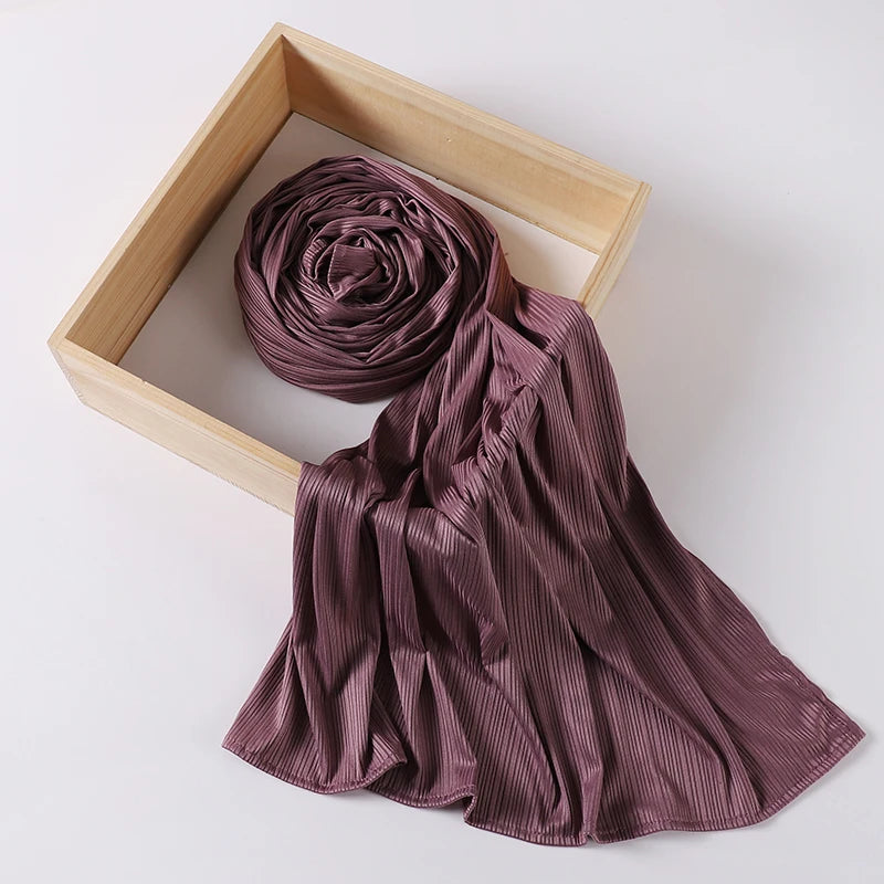 Ribbed Jersey Hijab Muslim Plain Scarf Crepe Hijab Scarf Soft Islamic Shawls Wraps Headband Voile Femme Musulman