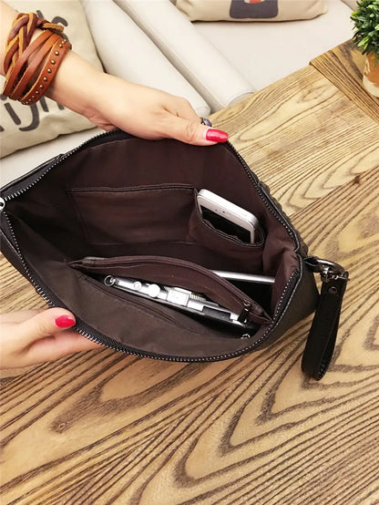 Envelope Clutch Bag for Women Luxury Design Handbags Fashion Rivet Party Evening Clutches For Ladies Shoulder Bag A4 Briefcase