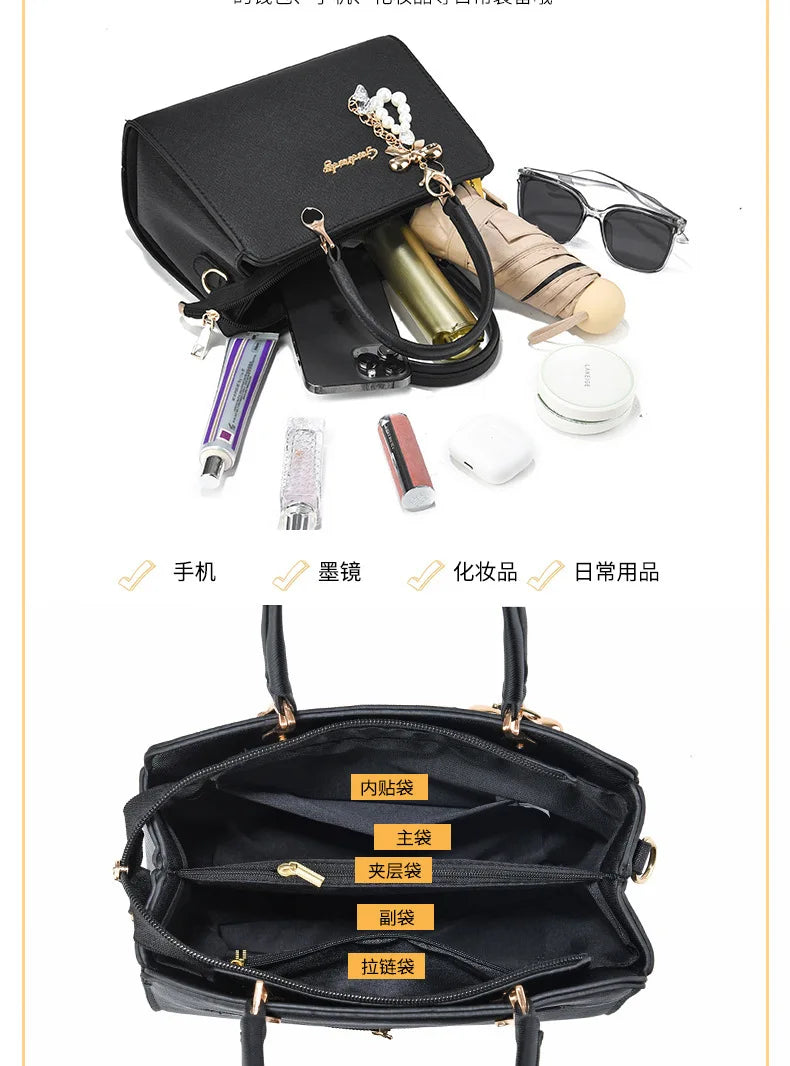 New Women bag Shoulder bag Handbag for women 2026 Crossbody bag pattern PU Portable bucket bag ladies messenger bag