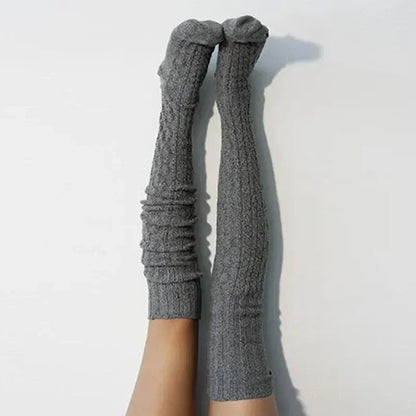 Autumn and Winter Warm 80cm Knee Socks Women Cotton Thigh High Over The Knee Stockings Ladies Girls Long Stocking Sexy High Sock