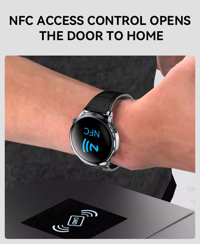 4G Network Smart Watch Google Play Maps 1.95-inch 3D SIM Card Download APP Camera GPS WIFI NFC Call Android Men Women Smartwatch