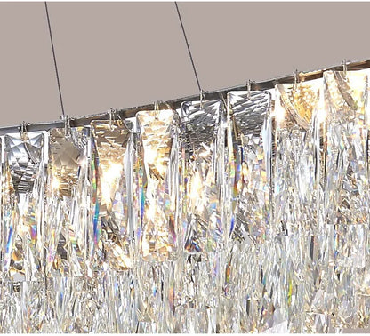 Luxury Crystal Modern Ceiling Chandeliers Dining Table Light Lustre Led Ceiling Lights Home Decor Suspension Chandelier Żyrandol