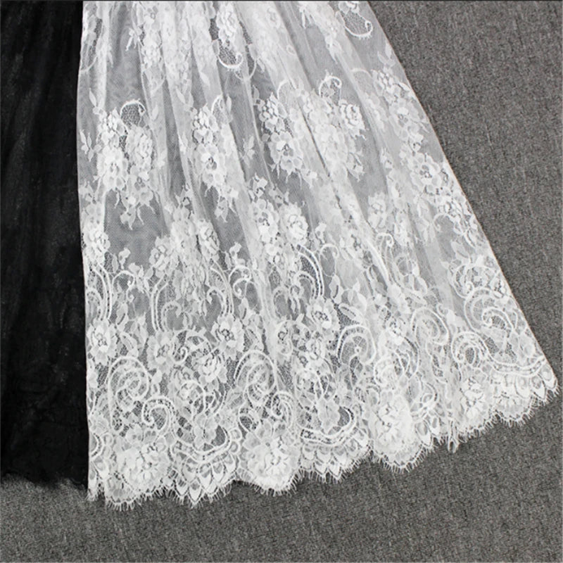 2023 New Fashion Summer Slips Women Casual Lace Transparent Midi Long Skirts Ladies Basic Skirt petticoat Underskirt