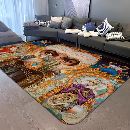 Michael Jackson Hallway Carpet INS Style Soft Bedroom Floor House Laundry Room Mat Anti-skid Bedside Area Rugs