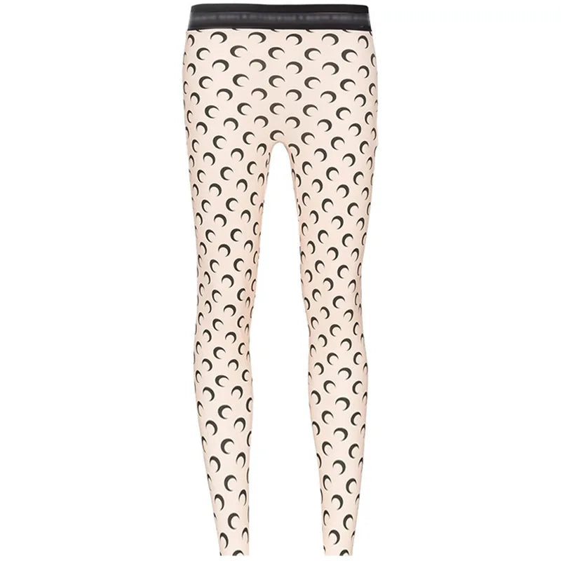 Fashionable Women Printed Elastic Jumpsuit New Summer Casual Seamless Tight Thin Women's High Waisted Leggings