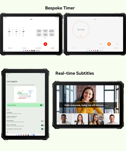 World Premiere Blackview Active 12 Pro Rugged Projector Tablet 11'' Pad Android 15 16GB 1TB 30000mAh Dimensity 7300 Tablet Phone