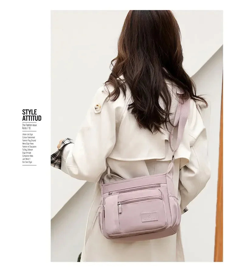 Fashion Shoulder Crossbody Bag for Women Messenger Bags Waterproof Nylon Ladies Handbag Tote Bags for Women Sac A Main Femme