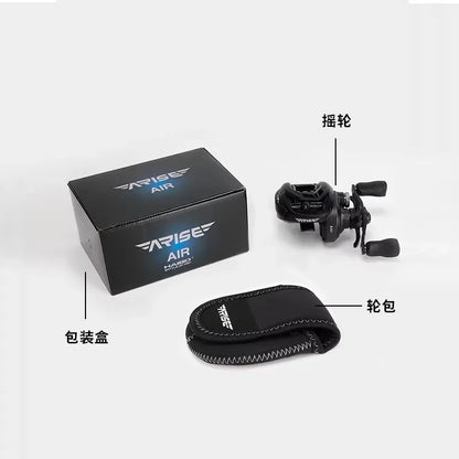 Haibo 26 NEW ARISE AIR Fishing Reel 142g 7.2:1 8.3:1 Carbon Fiber Frame & Side Cover 11B+1RB Micro Baitcasting