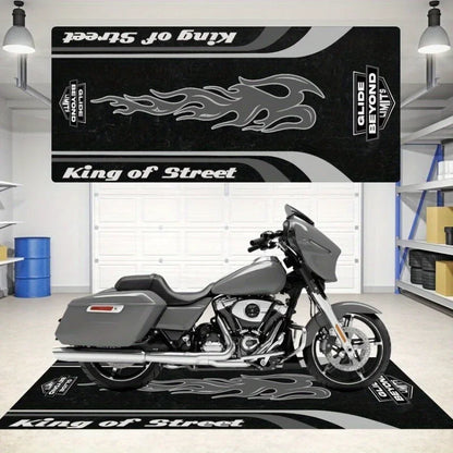 VIKAMA Motorcycle Display Floor Mat, Dirt-Resistant Home Decoration, Corridor And Passageway Carpet, Room Bedside Blanket
