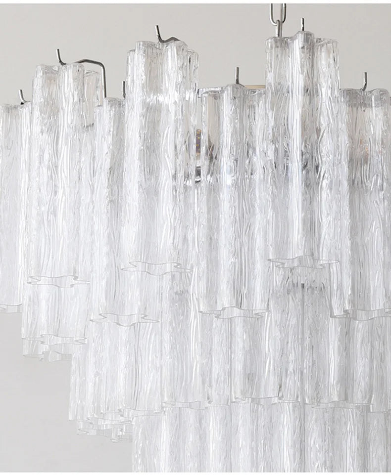 Luxury Glass Pendant Ceiling Light Fixture Chandelier Led Ceiling Lamp Modern Hanging Chandelier Lights Salon Chandeliers Lustre