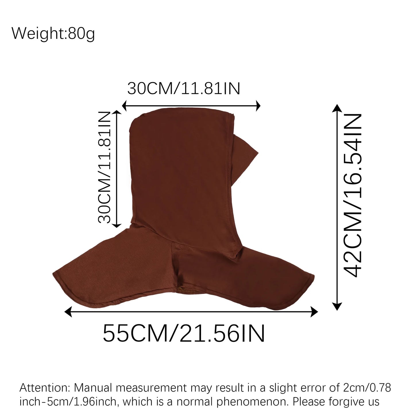 1 piece women's one-piece base layer headscarf elastic cap, an excellent accessory for travel to shield from sun and wind.