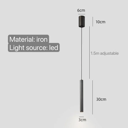 Minimalist Bedside Pendant Lamp Bedroom Spotlight Restaurant Bar Kitchen Dining Hall Island Platform Lights Hanging Lighting Led