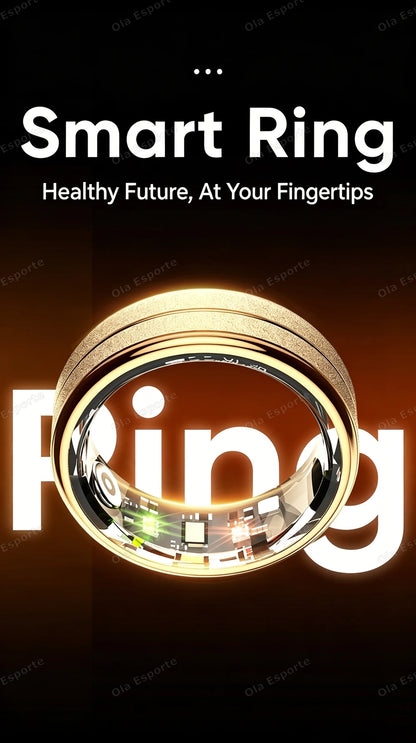 2026 New Smart Ring Bluetooth Heart Rate Body Temperature Monitor AI Health Analysis 5ATM Waterproof Sports Smartring Men Women