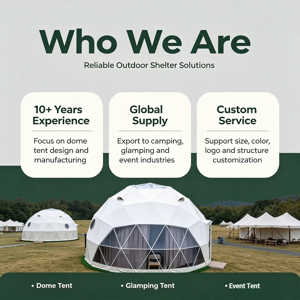 Waterproof Clear PVC Geodesic Dome Bubble Tent, Large Space OEM ODM Available for Resort Hotel Business Outdoor Camping