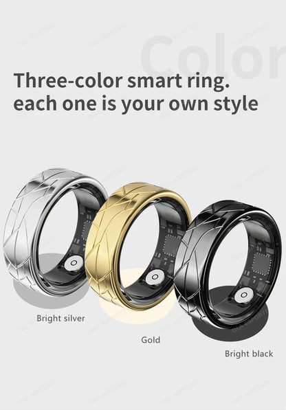 2026 Smart Ring Health and Sleep Tracker Heart Rate Blood Oxygen Monitor Brush Video 5ATM Waterproof Multi Sports Men Women Ring