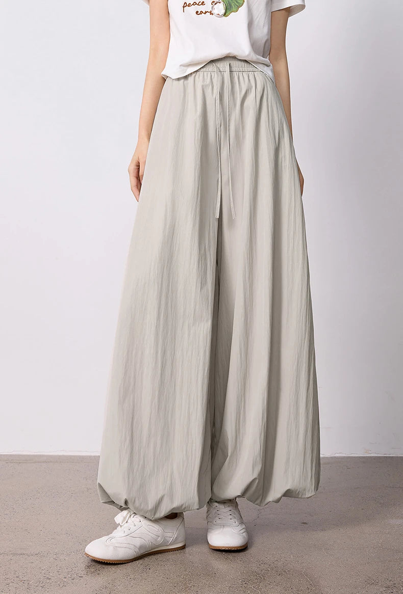 TOYOUTH Women's Wrinkle-Resistant Wide Leg Pants 2026 Summer New Straight Cut Bud Trousers, Travel Friendly