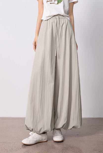 TOYOUTH Women's Wrinkle-Resistant Wide Leg Pants 2026 Summer New Straight Cut Bud Trousers, Travel Friendly