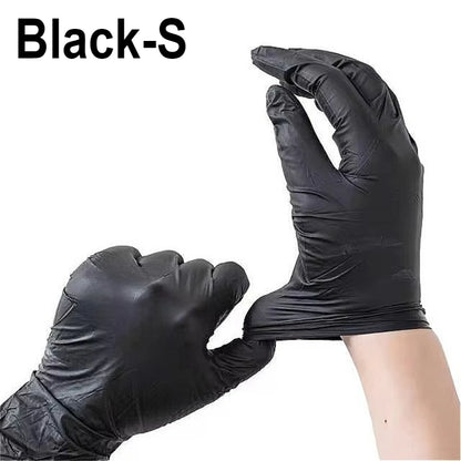 20/50/100PCS Disposable Black Nitrile Gloves  Disposable Nitrile Gloves Home Cleaning Tattoo Hairdressing Nail Art Pet Bath