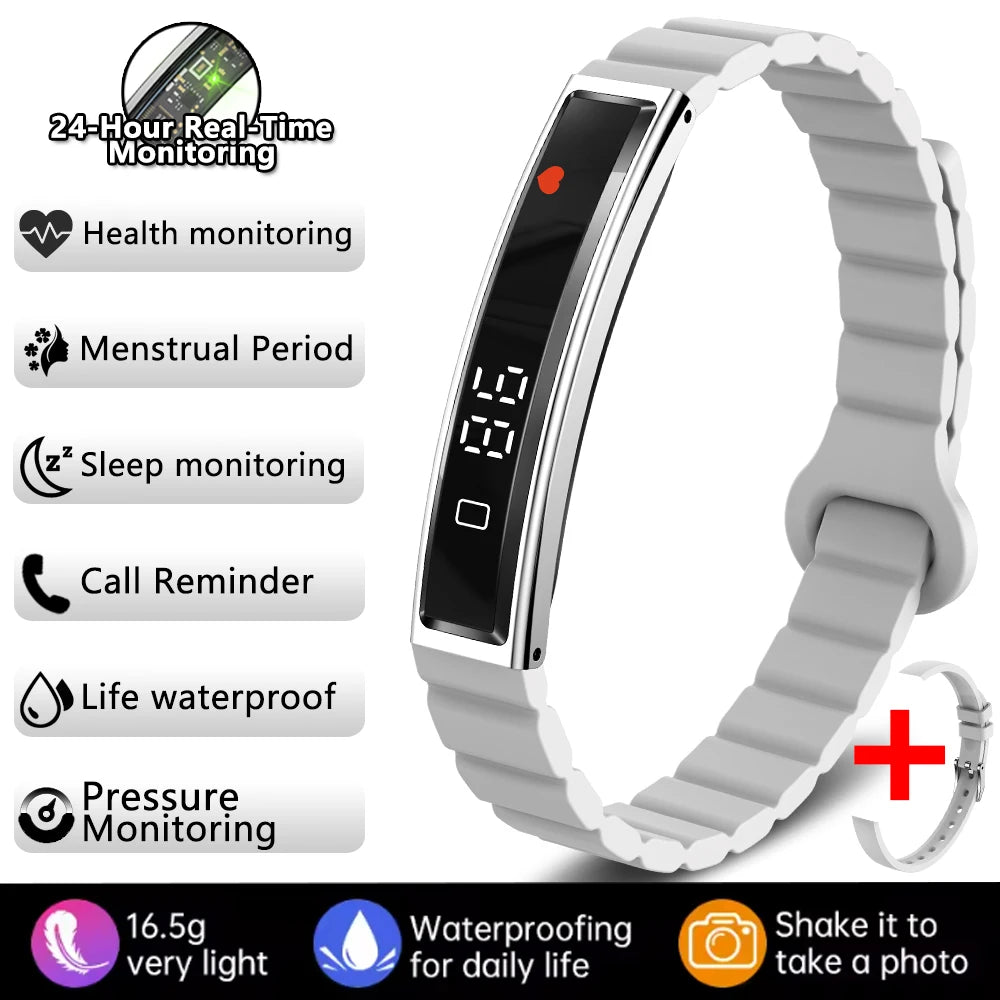 New Sports Waterproof Smart Band Bracelet Gesture Control Heart Rate Blood Oxygen Sleep Monitor Pedometer Screen Smartwatch 2026