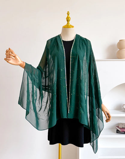 Spring Summer Chiffon Outer Wear Sunscreen Shawl Women Sun Clothing Sun Protection Air-Conditioning Cloak Lace Thin Scarf