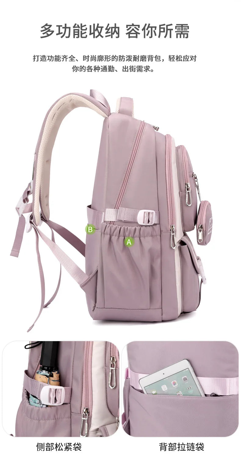 Waterproof light Weight Girls Backpacks School Bags for women Fashion travel bag printing child School Backpack mochila infantil