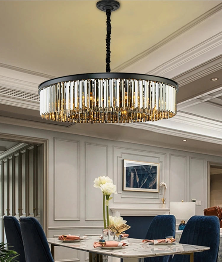 Nordic Designer Luxury Ceiling Chandeliers Modern LED Crystal Pendant Lights for Bedroom Living Room Light Fixtures