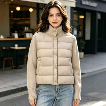 Winter Women's Jacket Thick Warm Short Parka Black Coats Woman Parkas Elegant Zipper Cotton Jackets Coat Female New