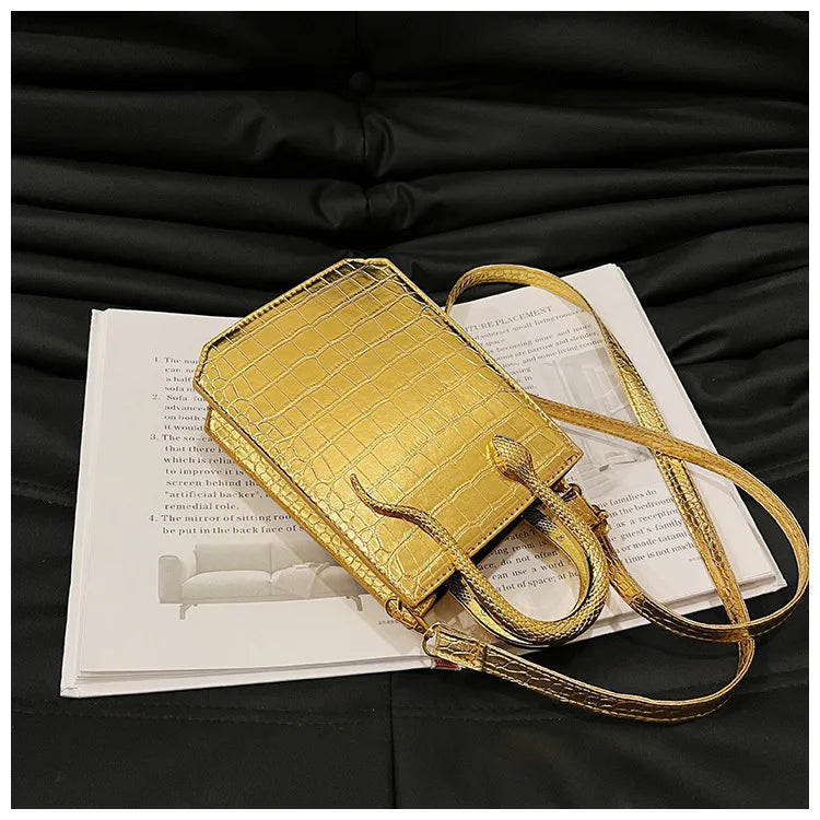 Stone Patterned Handbag for Women Glossy Purse and Handbags Crossbody Bags for Women Tote Bag PU Designer Bag Сумка Женская 2024