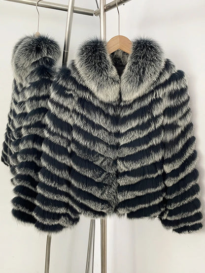 OFTBUY Custom Luxury Long Full Real Fur Coat for Women Streetwear Thick Warm Winter Real Fur Overcoat High-End Custom Outerwear