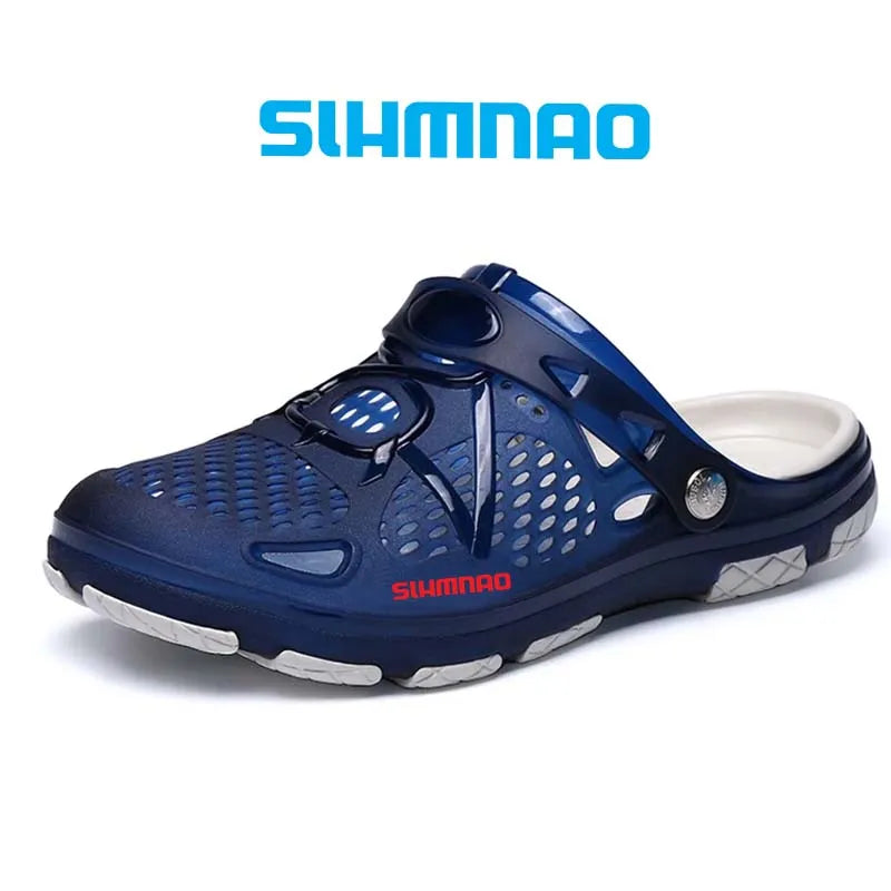 2025 Men's Summer Outdoor Fishing Shoes, Anti Slip Lightweight Casual Beach Sandals, Durable Thick Soled Shoes for Home Use
