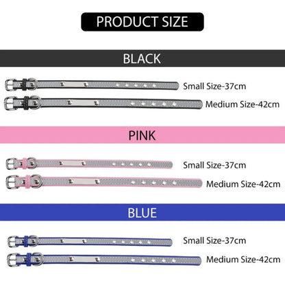 Dog Collar PU Leather Engraved - Customized with Name, Unique Gift for Dog Lovers, Adjustable Puppy for Small Medium Large Breed